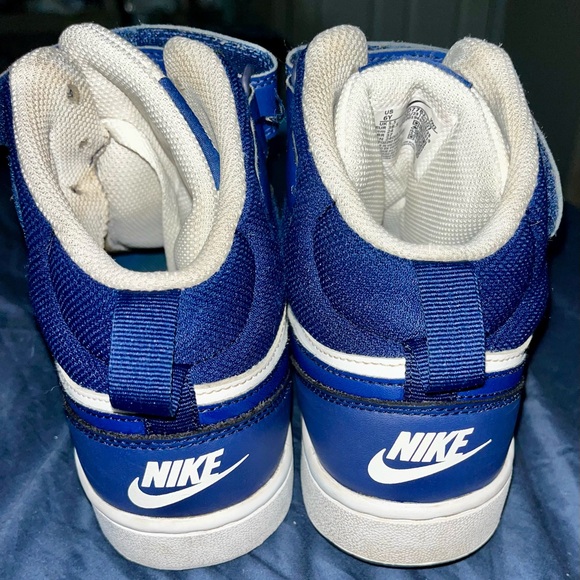 Nike Royal Blue and White High-Tops - Picture 4 of 5